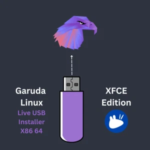 Garuda Linux XFCE 32GB Bootable USB Live & Install | Arch Linux Rolling - Picture 1 of 10