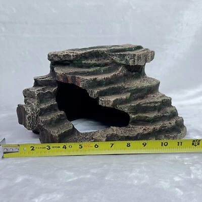 Декор для аквариума с бородатым драконом очень большая угловая пещера-убежище 12x10x7 дюймов - Изображение 1 из 4