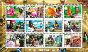 👉 GUINEA 2006 EUROPA-CEPT ANNIV. M/S MNH BIRDS, BUTTERFLIES FLOWERS COSTUMES - Picture 1 of 1