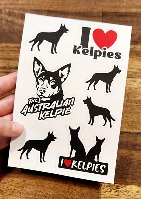 Australian Kelpie Waterproof Vinyl Sticker Sheet - image 1 of 4