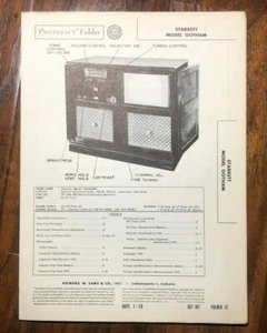 1950 STARRETT GOTHAM TELEVISION TV SERVICE MANUAL SAMS PHOTOFACT FOLDER - Picture 1 of 1
