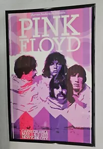 Póster de concierto de la Academia de Nueva York 1972 Pink Floyd 11 X 17 enmarcado - Imagen 1 de 2
