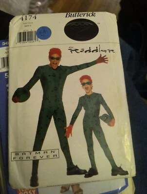 Butterick #4174 Cosplay Batman Forever Riddler Men / Boys Sz 4 - 14 XS - L - CUT - Image 1 of 2