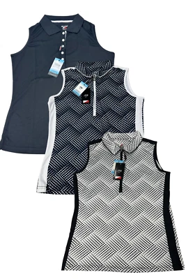 Damen JRB Golf ärmelloses Poloshirt, schwarz, weiß/schwarz oder marine/weiß, NEU