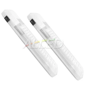 2x 12V LED Linear Cabin Ceiling Light Cool White RV Caravan Boat Down Dome Lamp - Picture 1 of 9