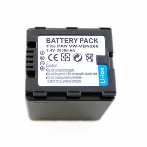 Bateria Generica VW-VBN260 para Panasonic HC-X800 HC-X800GK 7.4V 2800mAh Nueva - Imagen 1 de 1