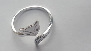 925 STERLING SILVER PLATED FOX FINGER  THUMB RING FOR WOMEN  - Picture 1 of 2