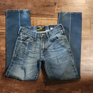 Ariat M5 Rebar Men’s Slim Straight Flex Fit Blue Jeans 30x30  - Picture 1 of 13