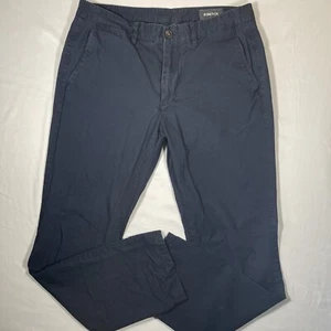 BONOBOS Pants Men’s 32x32 Navy blue Tailored Golf Chino Slacks Causal - Picture 1 of 13