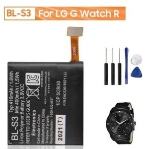 New Replacement Watch Battery BL-S3 For LG G Watch R W110 LG W150 Urbane 410mAh - Picture 1 of 6