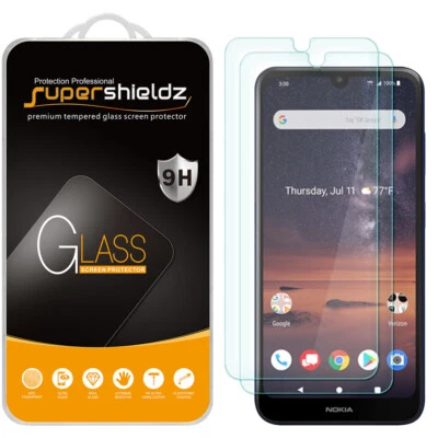 [2-Pack] Supershieldz Tempered Glass Screen Protector for Nokia 3 V - Image 1 of 4