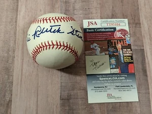 JSA Julia Ruth Stevens Signed Official Baseball COA Babe's Daughter - Picture 1 of 7