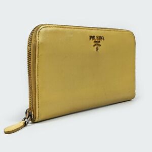 PRADA Leather Yellow Wallets for Women for sale | eBay