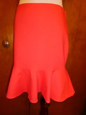 Minifalda forrada de coral neón algodón/viscosa POLO Ralph Lauren para mujer talla 4 Foto 1 de 4