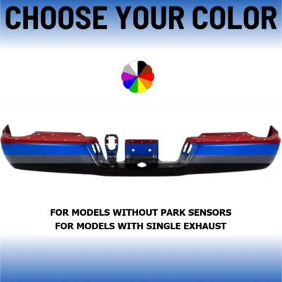 NUEVO Elige tu color parachoques trasero para RAM 1500 2010-2012 RAM 2500 3500 2009-2018 Foto 1 de 4