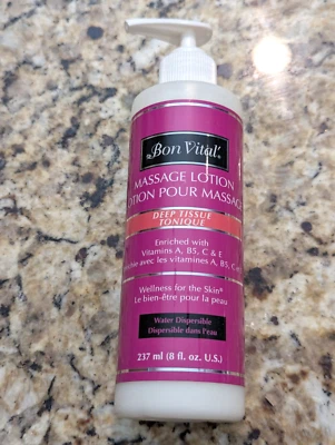 Bon Vital Loción Masaje Tejido Profundo Bienestar para la Piel con Bomba 8 fl oz Foto 1 de 4
