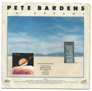 Pete Bardens - In Dreams 7" 45 RPM Promotional Single w/ PS - Picture 1 of 9