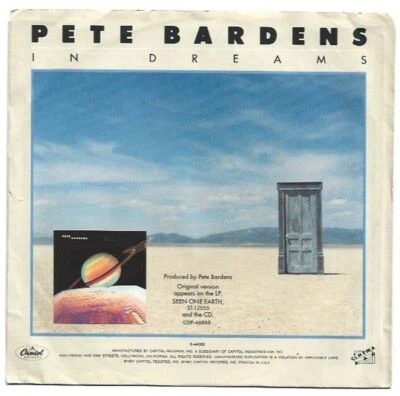 Pete Bardens - In Dreams 7" 45 RPM Promotional Single w/ PS Foto 1 de 4