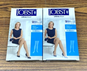 JOBST ULTRA SHEER MEDICAL COMPRESSION STOCKINGS SMALL 15-20 mmHg 2 PACKS NIB - Picture 1 of 4