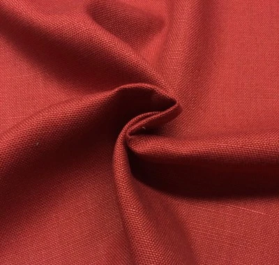 BALLARD DESIGNS GARRISON LINEN SPICE RED 21OZ FURNITURE FABRIC BY THE YARD 54"W - Image 1 of 3