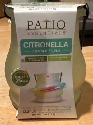 Patio Essentials Color Changing LED Citronella Candle - 7oz - 25 Hour Burn Time - Image 1 of 4