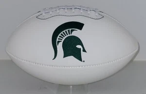 Autógrafo SPARTANS con logotipo de fútbol americano de la NCAA tamaño completo panel blanco - Imagen 1 de 2