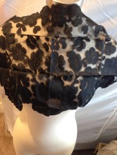 Vintage Black Mourning Scarf