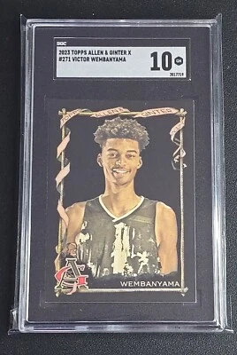 2023 Topps Allen & Ginter X Victor Wembanyama #271 Grade 10 Spurs - Image 1 of 2