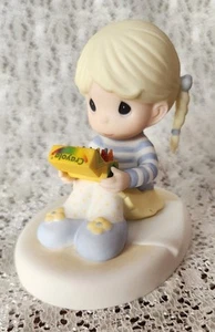 Rare Precious Moments A Box Of Possibilities 830033 Crayola Crayons Girl - Picture 1 of 7