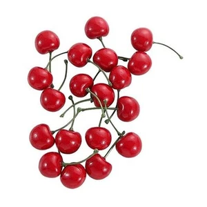  20Pcs Artificial Cherries, Lifelike Red Cherries, Fake Cherries for Home  - Picture 1 of 7