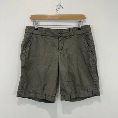 Bermudas Esprit 8 (32 pulgadas de cintura) verde tiro medio mezcla de algodón *VER TALLA* Foto 1 de 4