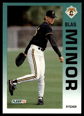 1992 Fleer Update Blas Minor Rookie Pittsburgh Pirates #U-116 - Image 1 of 2