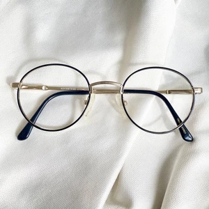 Advantage Eyewear Round Black Silver Metal 49 20 Frames Glasses Eyeglasses - Picture 1 of 10