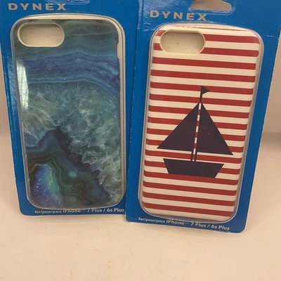 2 Phone Case iPhone 6 Plus 6s Plus 7 Plus 8 Plus 7+ 8+ Sailor Boat Agate Soft - Image 1 of 4