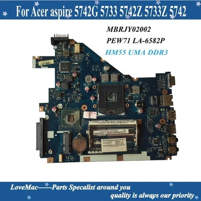 LA-6582P per aspire 5742G 5733 5742Z scheda madre computer portatile MBRJY02002 PEW71 #A6-1 - Immagine 1 di 4