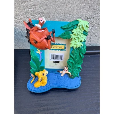 Marco de fotos vintage de Disney El Rey León 2x3 Simba Timón Pumba Foto 1 de 4