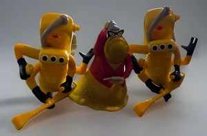 Vintage Monsters Inc McDonald’s Toys Disney Pixar Roz And 2 Cda Agents Loose - Picture 1 of 4