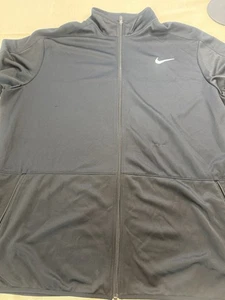 Nike Jacket Mens Size 3 XLT Black Dri-Fit Full Zip - Picture 1 of 7