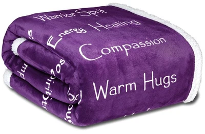Compassion Blanket (Brand)- Strength Courage Super Soft Warm Hugs, Get Well Gi - Image 1 of 4