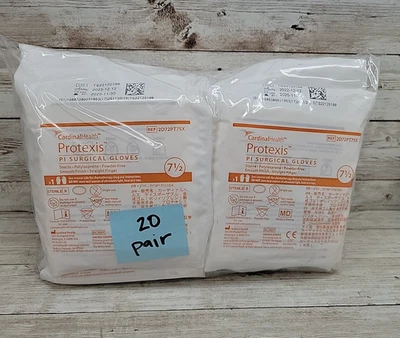 Protexis PI Surgical Gloves *20 Pair* Cardinal Health Size: 7.5 EXP: 11/25 - Image 1 of 4