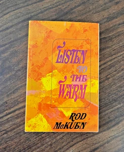 Listen To The Warm by Rod McKuen~1967 Vintage Hardcover & Jacket, Good-VG Cond. - Picture 1 of 10