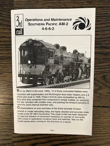 3rd rail Brass 0 Scale SP AM2 Cab Forward 4-6-6-2 #3902. 3 Rail. NIB Mint!Rare! - Picture 1 of 4