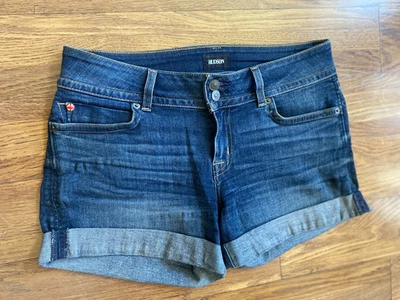 Pantalones Cortos Hudson Jeans Rubí Denim Puños Mujer 29 Azul, ¡Bonito! Foto 1 de 4