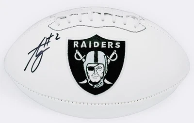 ASHTON JEANTY FIRMADO OAKLAND RAIDERS TALLA OFICIAL FÚTBOL BOISE STATE BAS 66 Foto 1 de 4