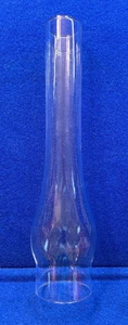 Nuevo de Lote Antiguo Chimenea Aladdin Para Lámpara Huracán Flauta Alta Vidrio Transparente De Colección 16" - Imagen 1 de 10