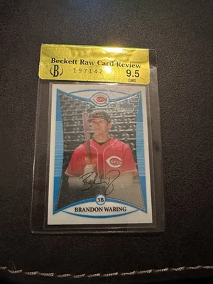 Bowman Chrome Prospects #BCP110 2008 Brandon Waring Cincinnati Reds Foto 1 de 2