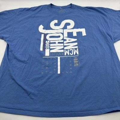 Camiseta Sean John Hombre 5XB Estampado Gráfico Azul... #28347 Foto 1 de 4