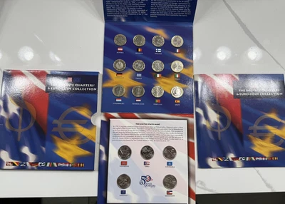 2002 50 State Quarters & Euro Coin Collection w/OGP & COA - Image 1 of 4