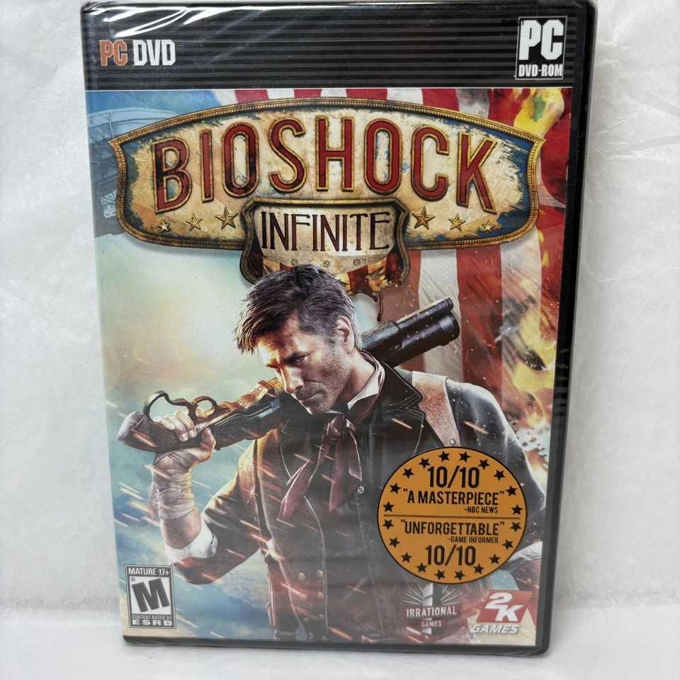 Bioshock Infinite PC DVD ROM 2K Irrational Games 3 DISCS VGC Free Postage - Image 1 of 4