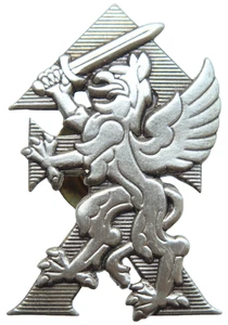 Lithuanian Armed Forces Samogitia Motorized Infantry Brigade Insignia Cap Badge - Picture 1 of 3